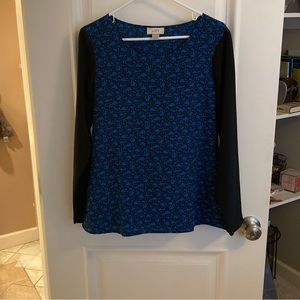 Loft long sleeve pattern blouse